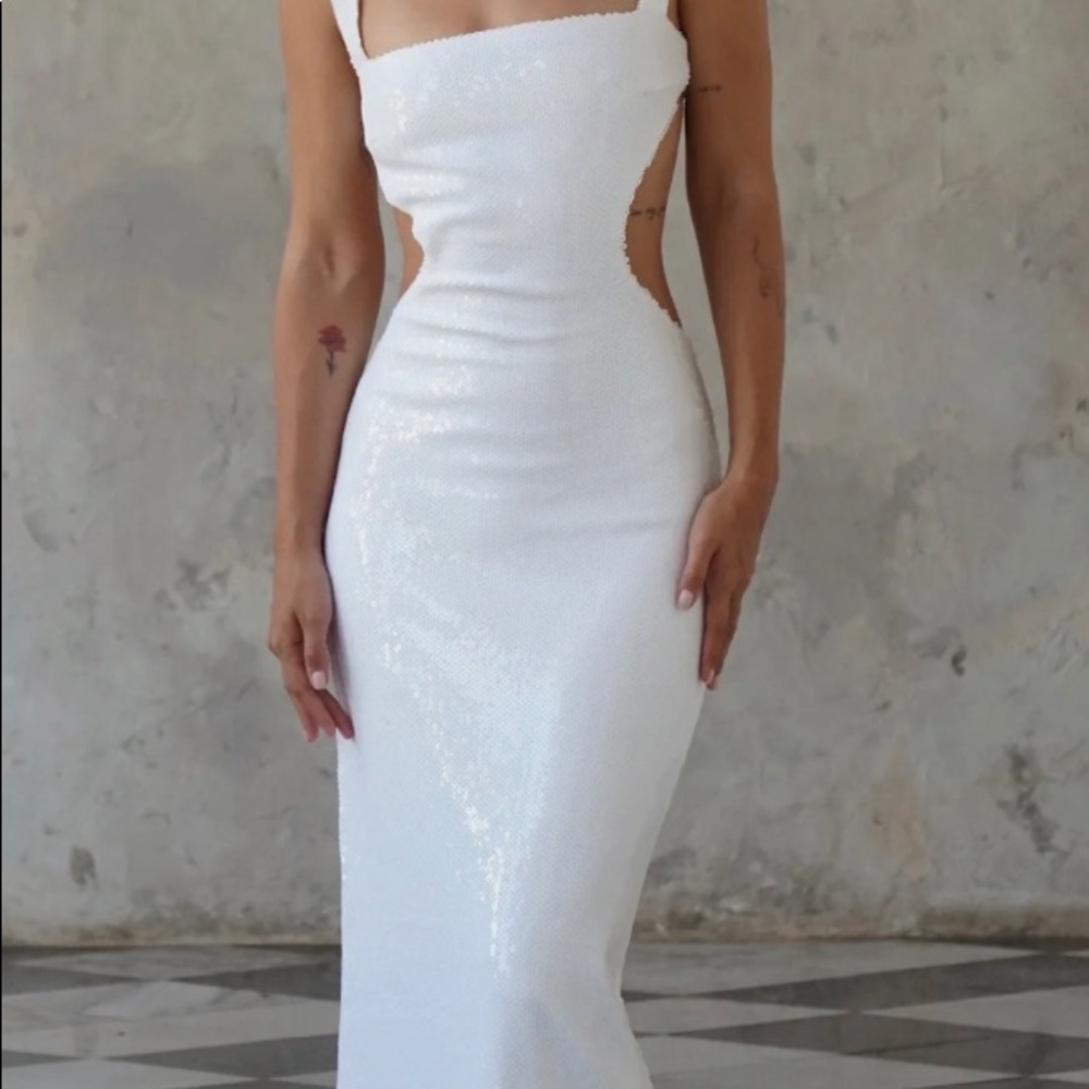 Bridal after party sequins dress